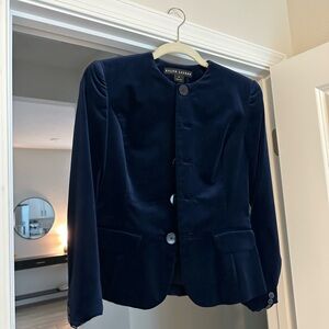 Navy Blue Velvet Blazer by Ralph Lauren